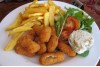 Scampi, Chips & Salad